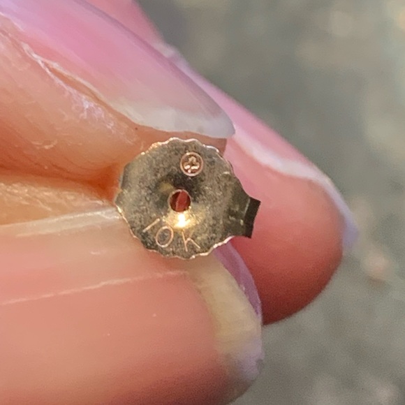 EUC - 10 K Yellow Gold & Aquamarine Set - Picture 9 of 13